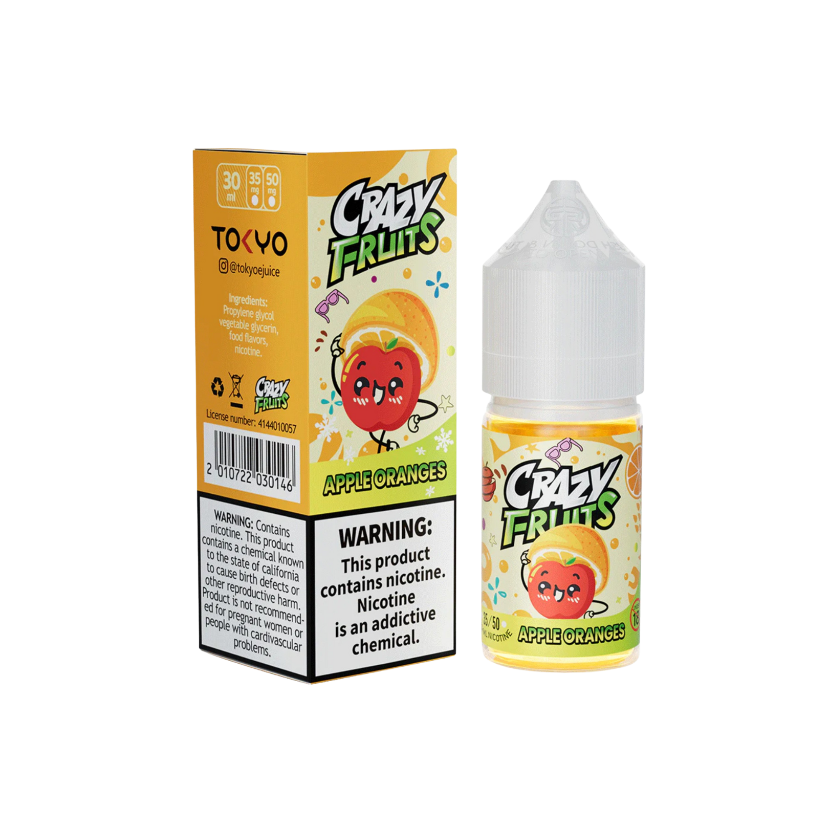 Tokyo Crazy Fruit Series - Apple Oranges  30ML