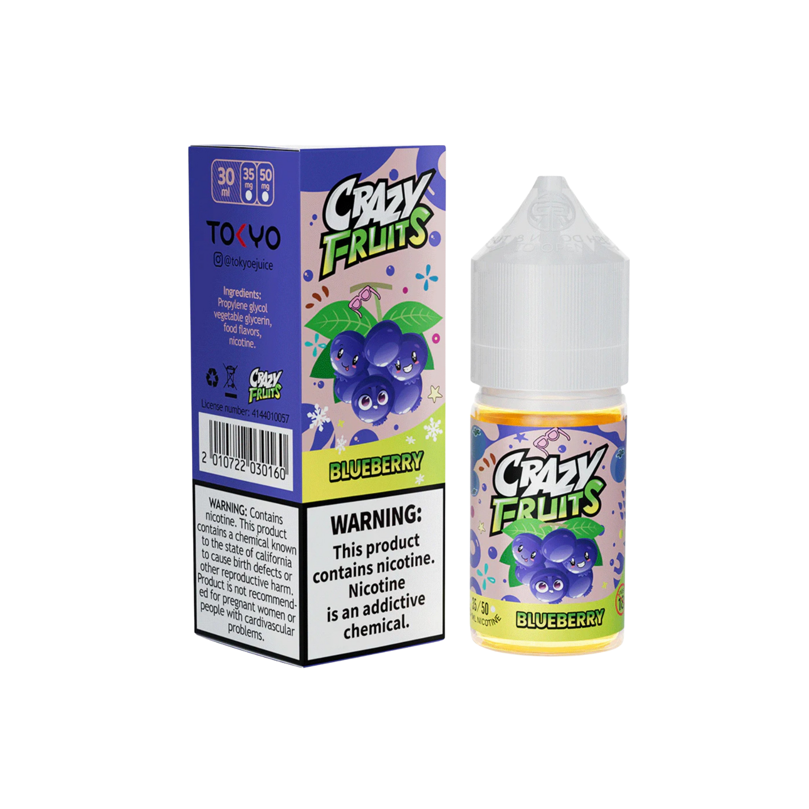 Tokyo Crazy Fruit Series - Blueberry  30ML