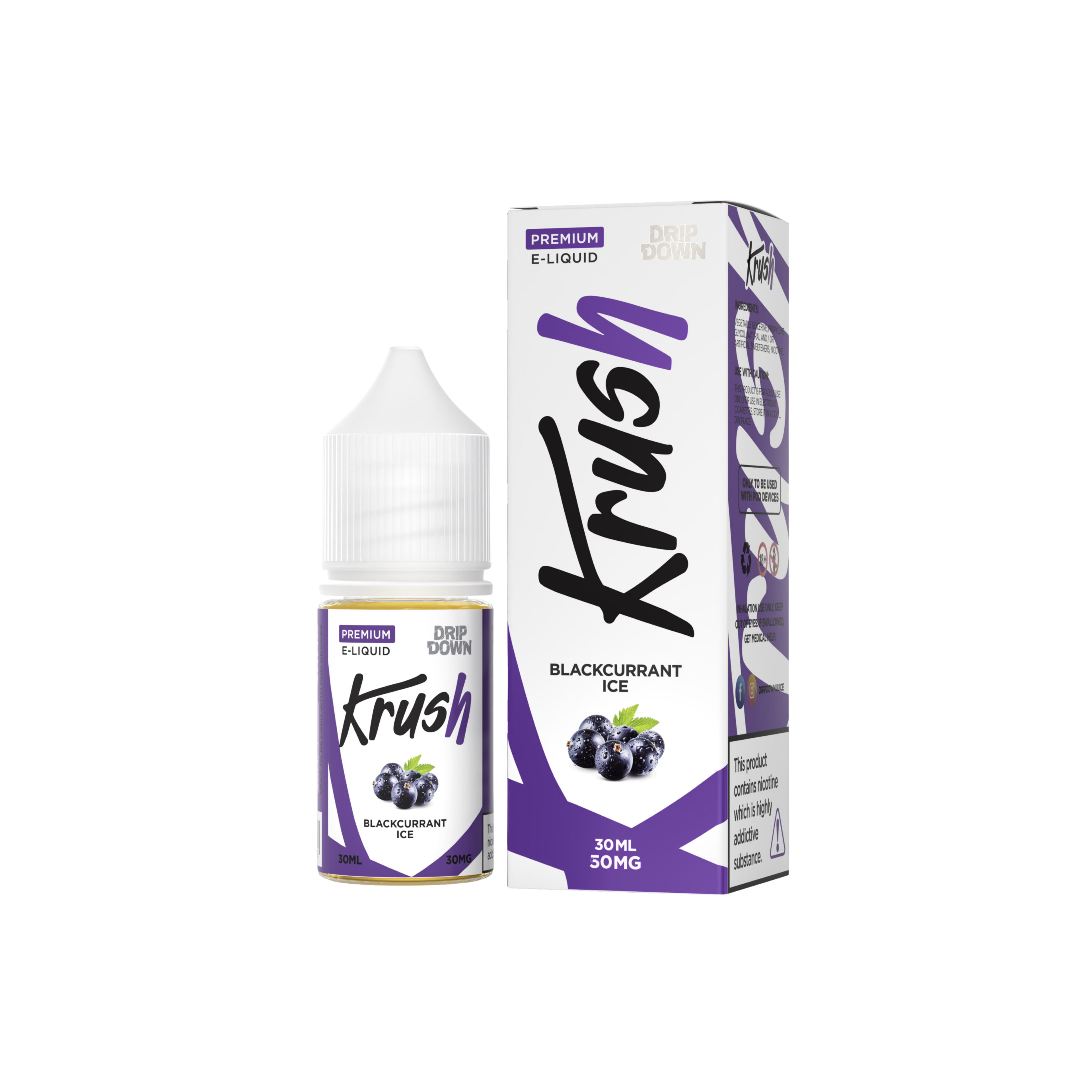 Blackcurrant Ice 30ML - Drip Down Krush Series