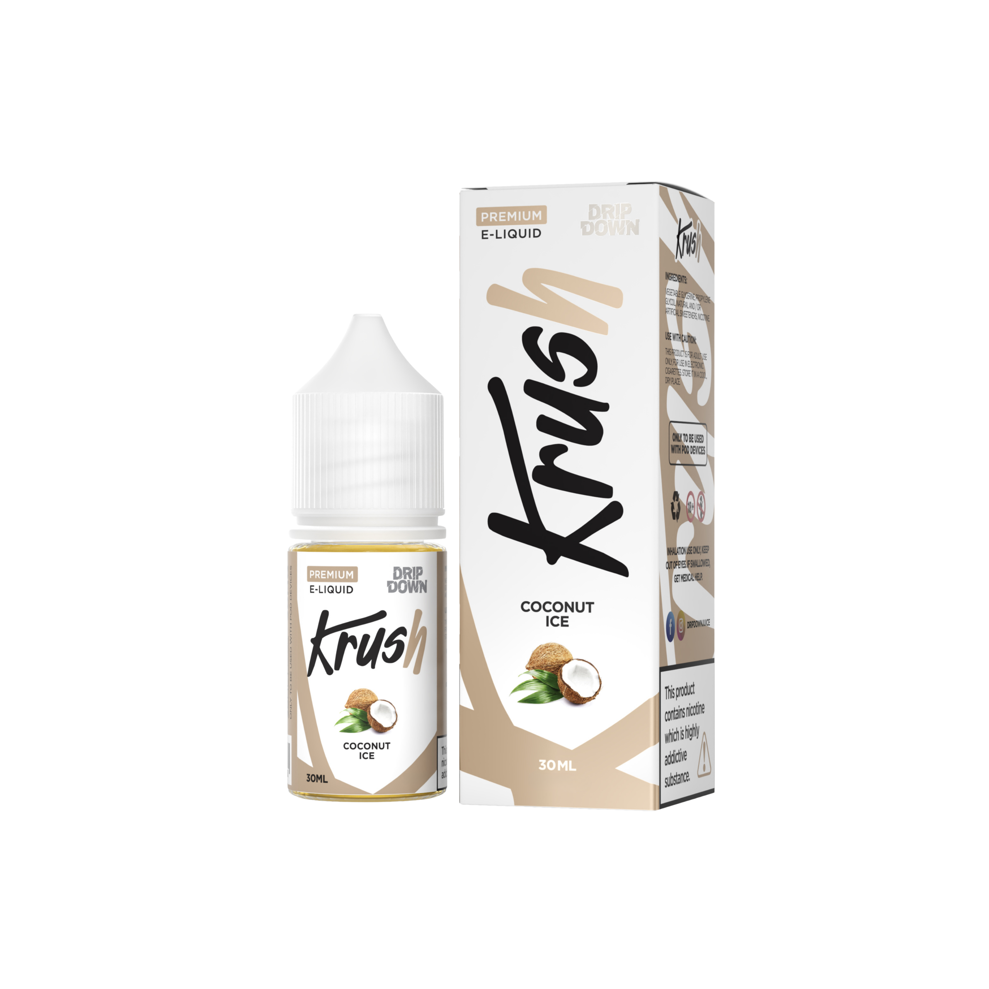 Coconut ice 30ML - Drip Down Krush Series