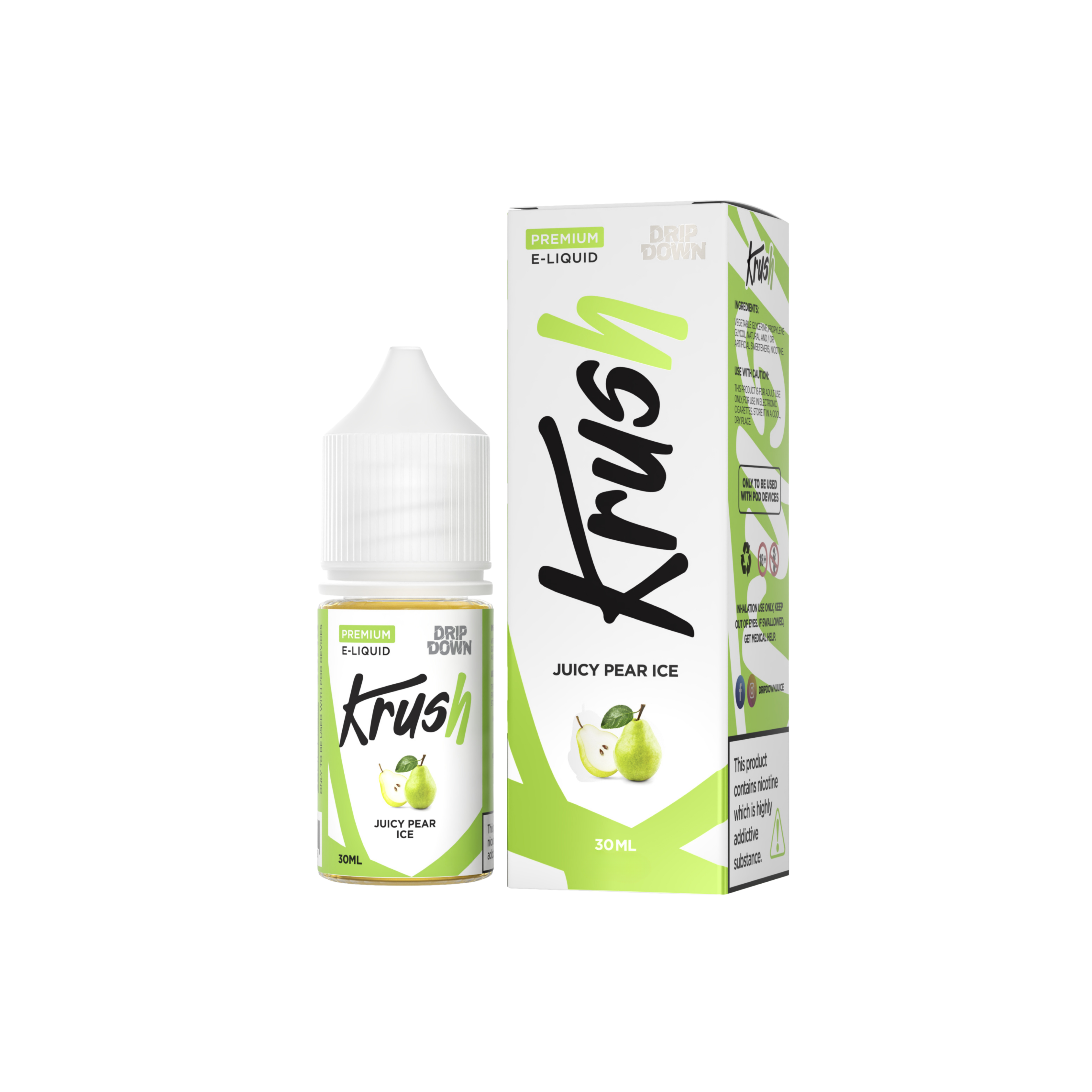 Juicy Pear Ice 30ML - Drip Down Krush Series