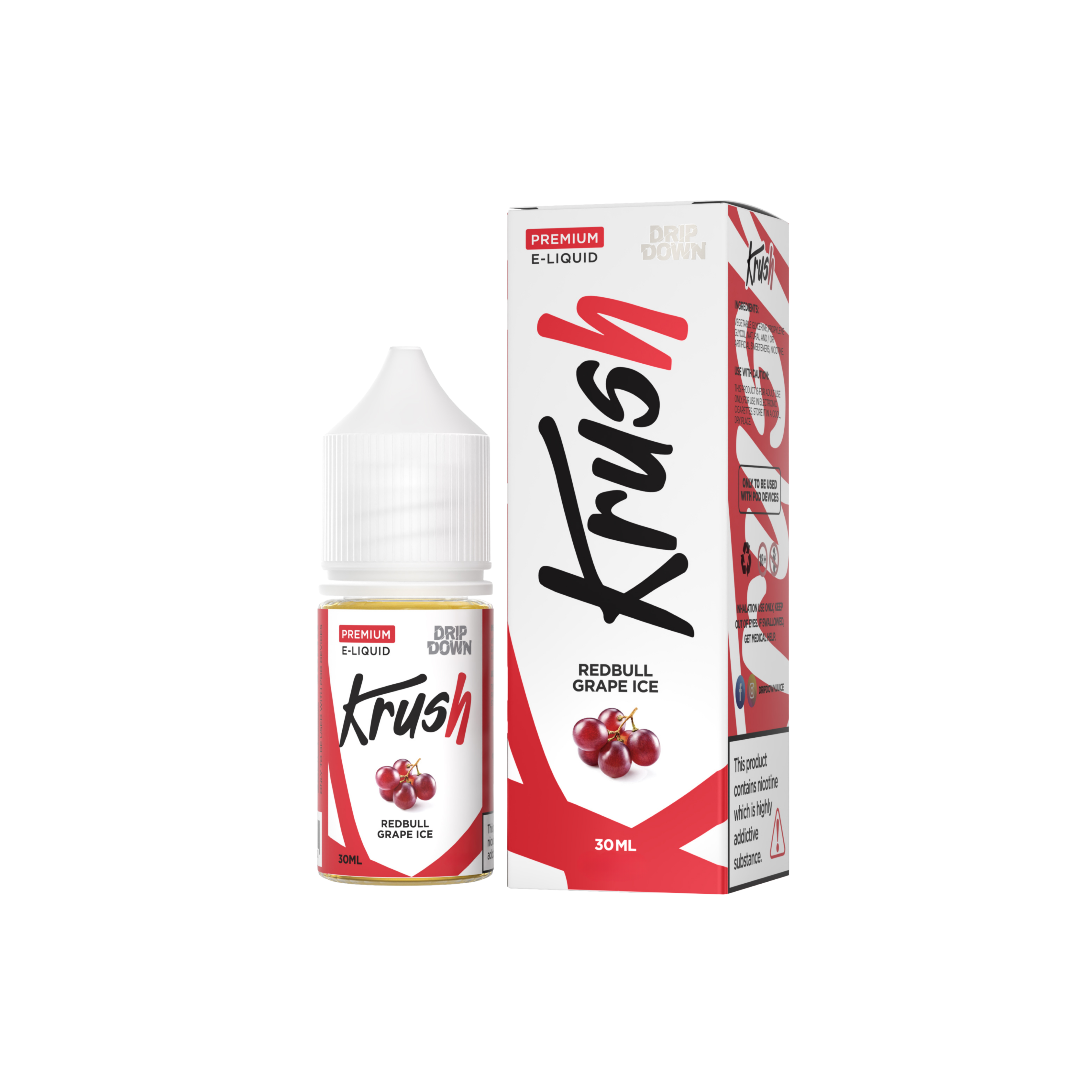 Redbull Grape Ice 30ML - Drip Down Krush Series