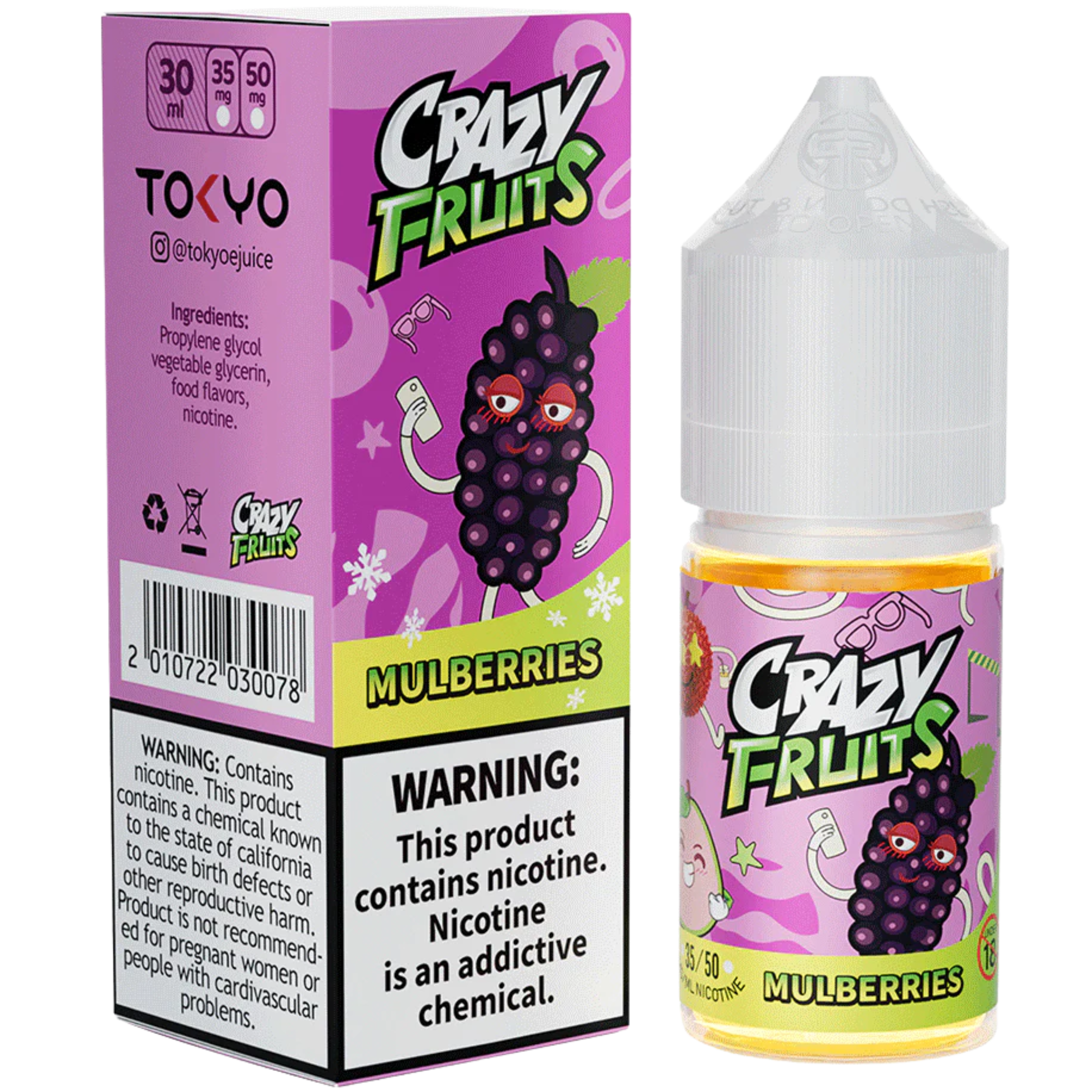 Tokyo Crazy Fruit Series - Mulberries 30ML