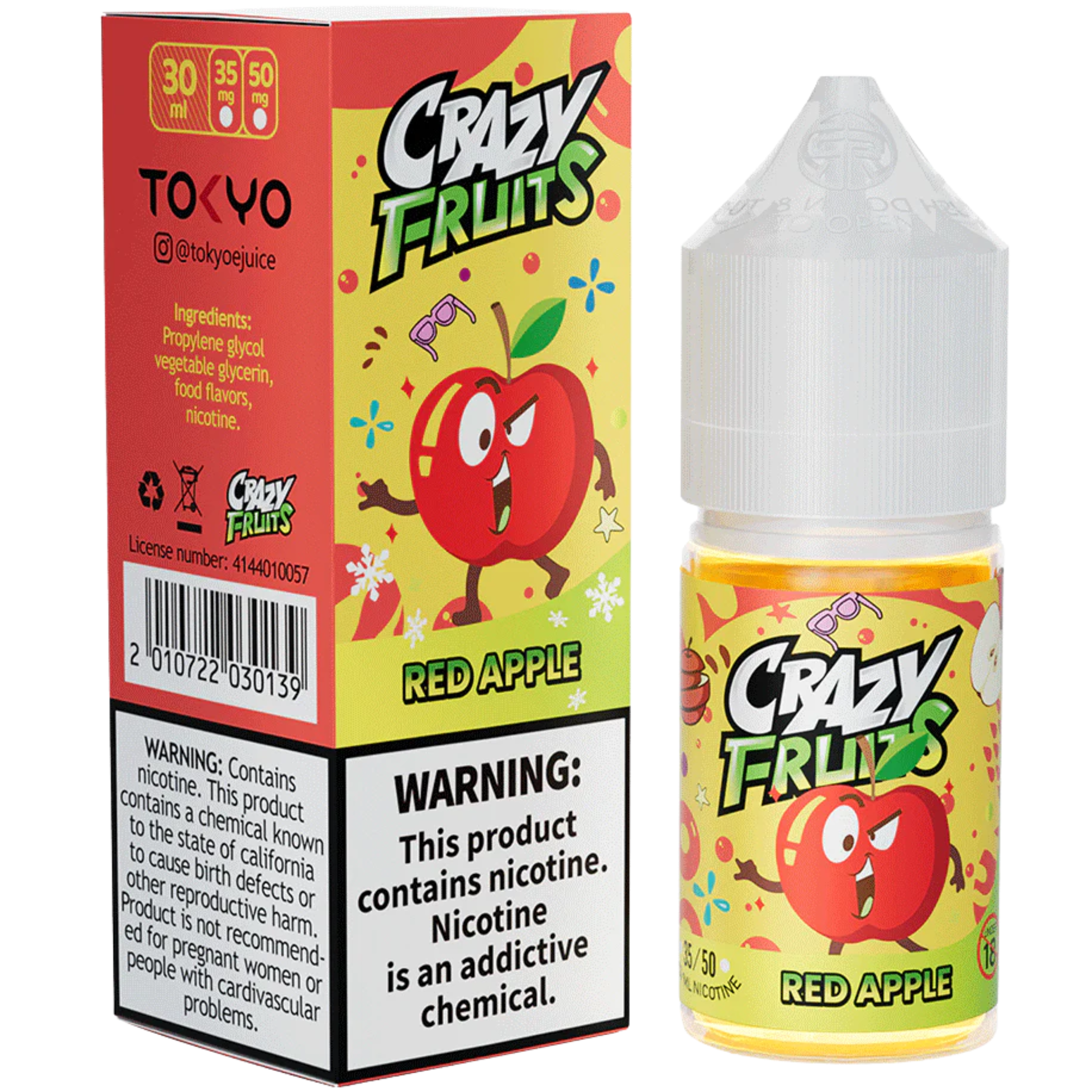 Tokyo Crazy Fruit Series - Red Apple 30ML